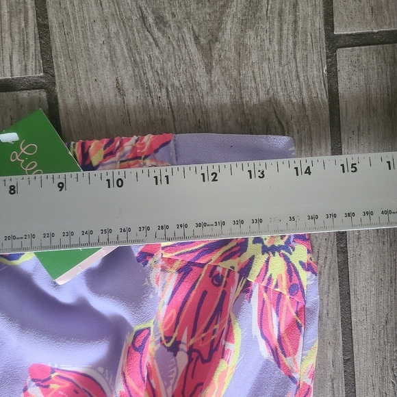 Lilly Pulitzer Ritz Romper Women's Medium Dahlia Purple Party Girl Belted NWT - Picture 7 of 9